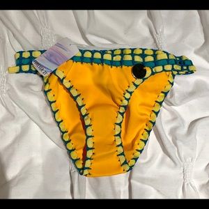 NWT Yellow Crochet Bikini Bottoms